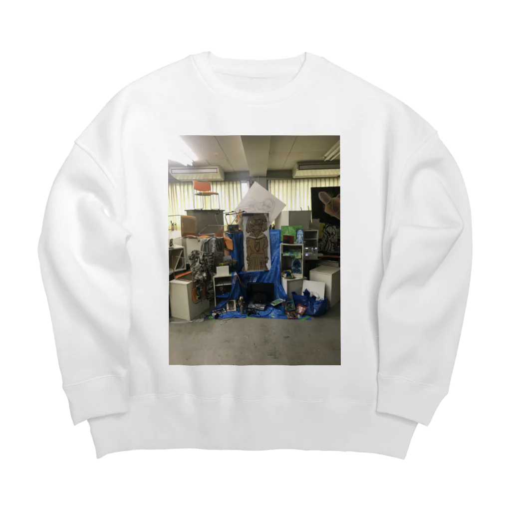 田螺_tanisiの祭壇 Big Crew Neck Sweatshirt