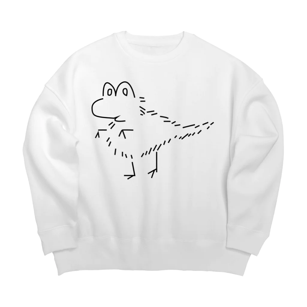 東海道中膝栗毛のきょうりゅうみたいないきもの Big Crew Neck Sweatshirt