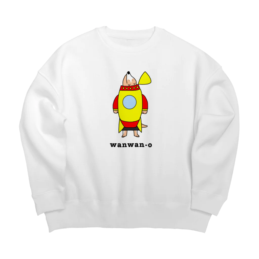 you_nagiのロケットわんちゃん （あげあげ） Big Crew Neck Sweatshirt