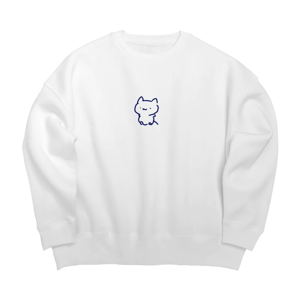 すちゃのやんでるねこちゃ ノーマル Big Crew Neck Sweatshirt