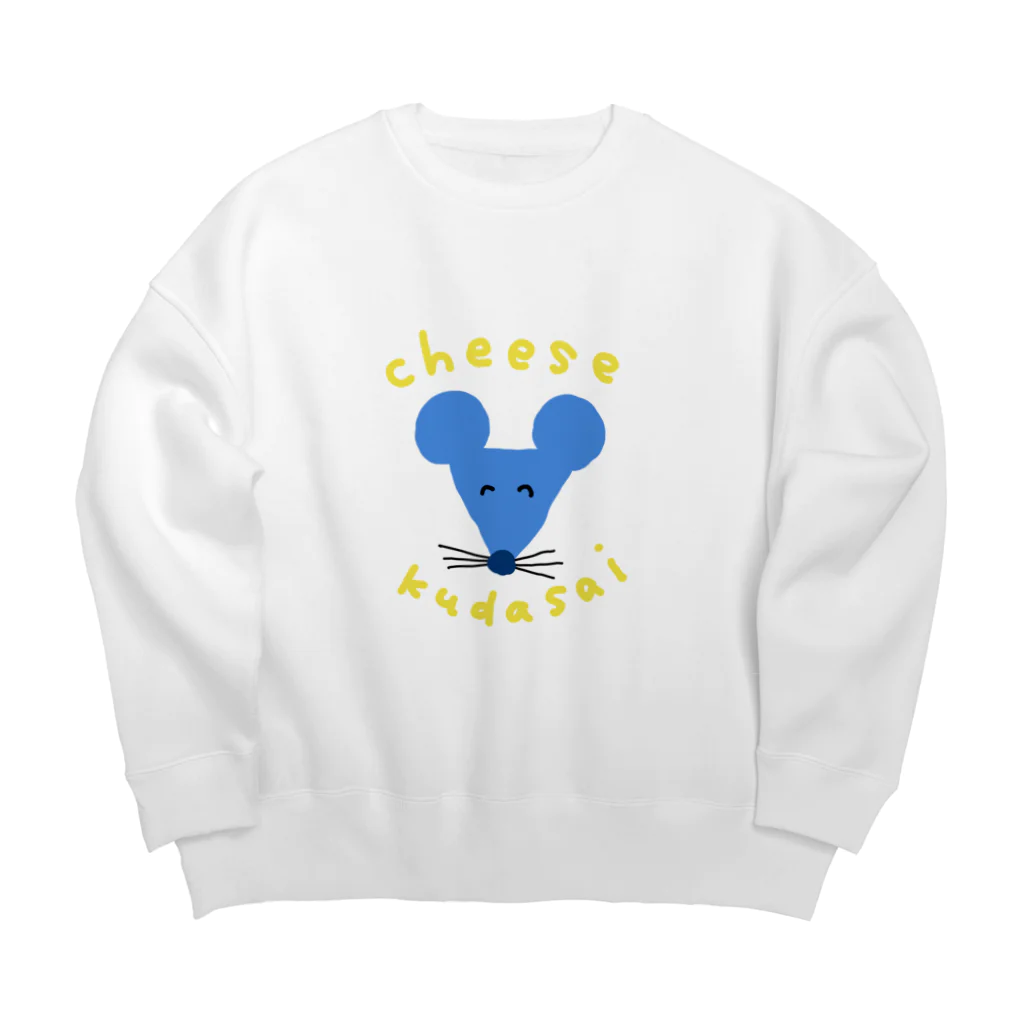 nyota|にょたのチーズください Big Crew Neck Sweatshirt