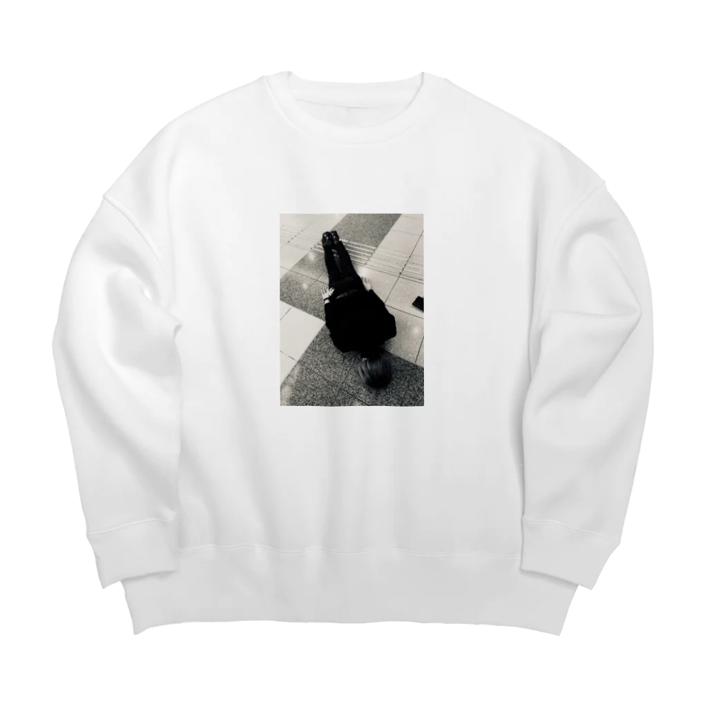 ぽちつきの誠意大将軍 Big Crew Neck Sweatshirt