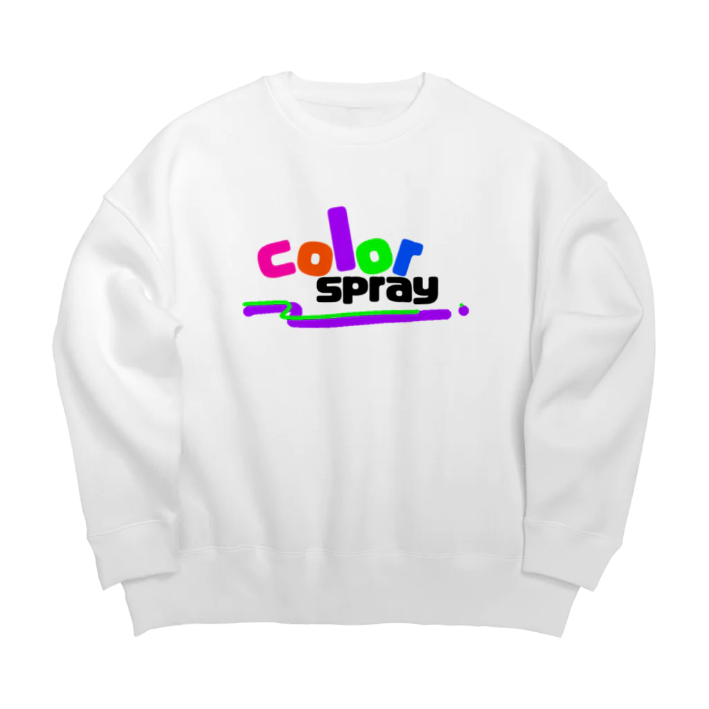 Halloween のcolour spray Big Crew Neck Sweatshirt