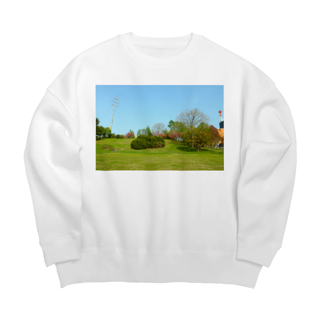 いっこの例の公園 Big Crew Neck Sweatshirt