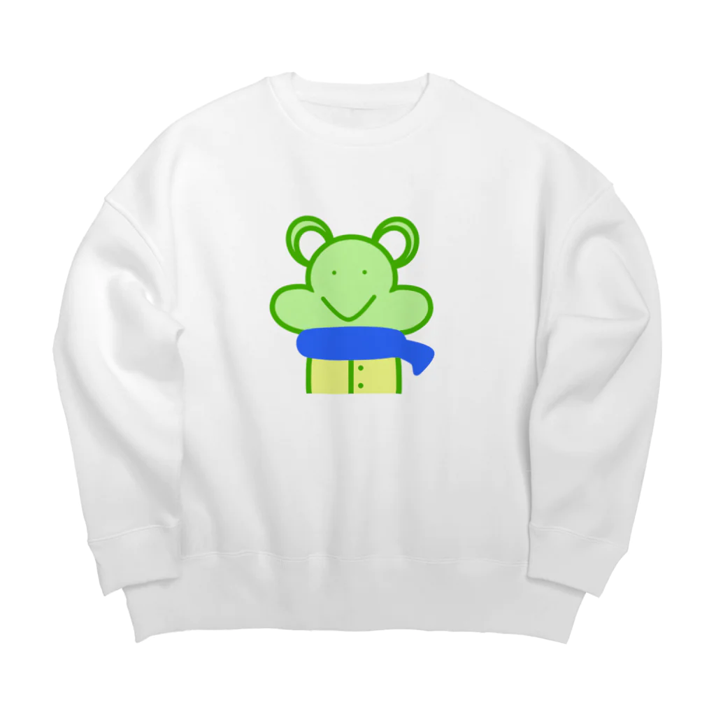 isaisaiisaaのカエルなのかなんなのか Big Crew Neck Sweatshirt