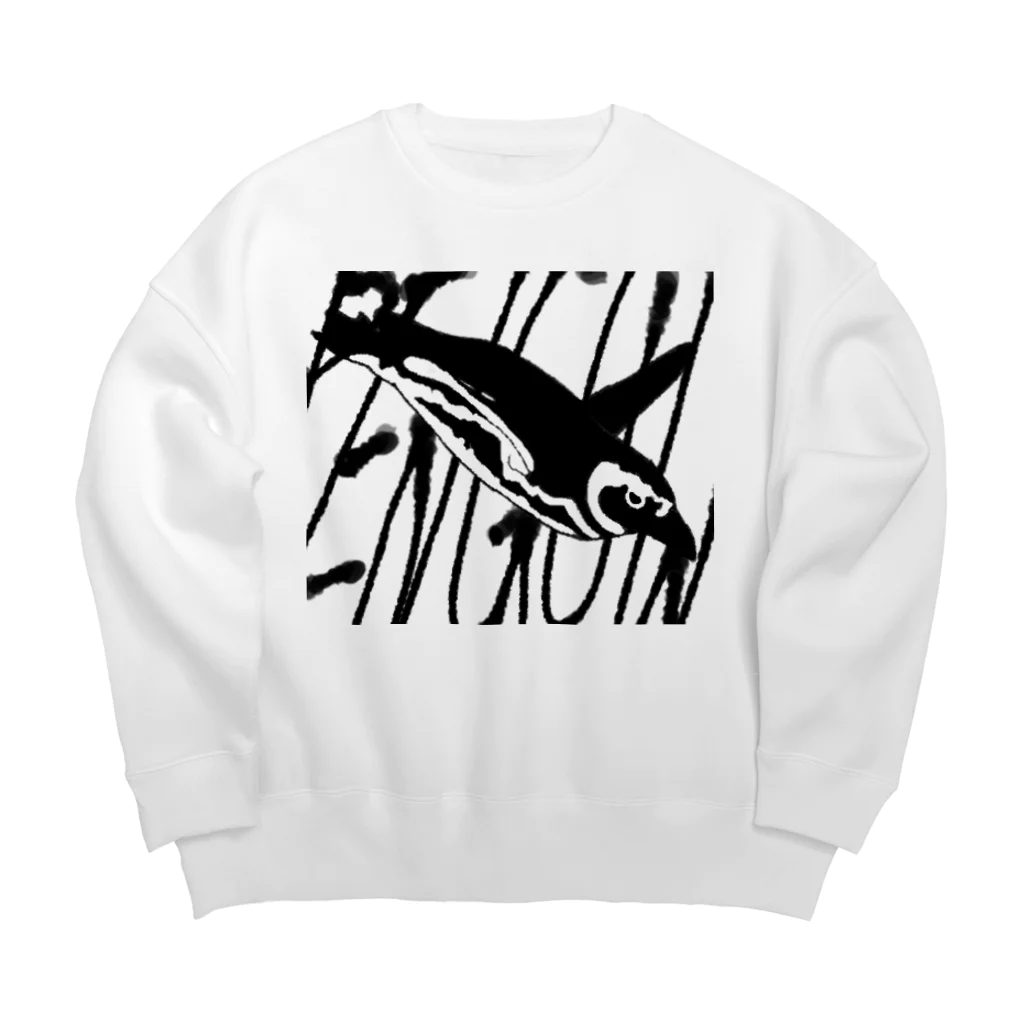 創狐堂のペンギン Big Crew Neck Sweatshirt