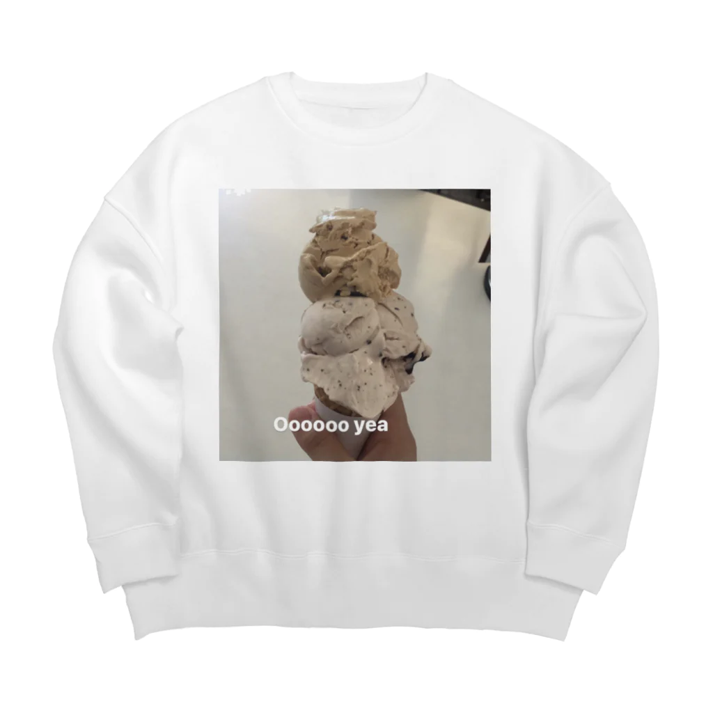 hani_natsukiのice cream Big Crew Neck Sweatshirt