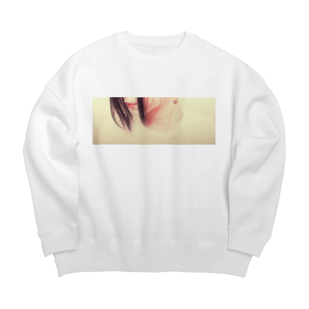 古春一生(Koharu Issey)の物云わぬ吻。 Big Crew Neck Sweatshirt