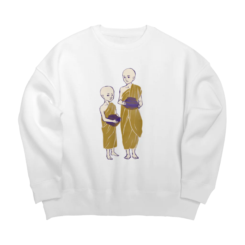 IZANAMI by Akane Yabushitaの【ミャンマーの人々】少年モンク Big Crew Neck Sweatshirt