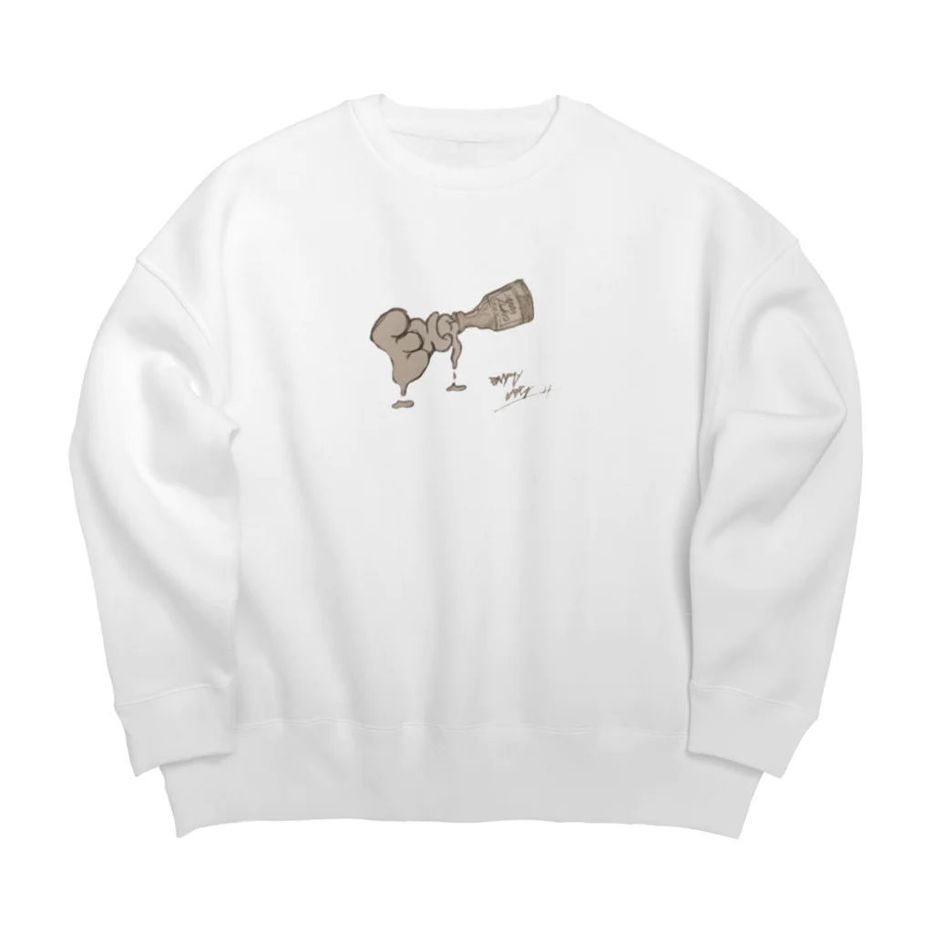 empty_emptyのempty beer Big Crew Neck Sweatshirt