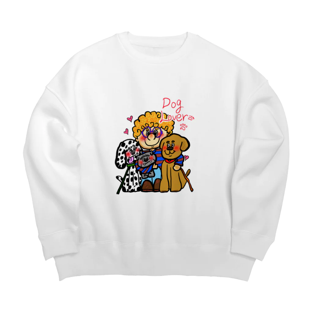 Nico’s RoomのDog lover  Big Crew Neck Sweatshirt