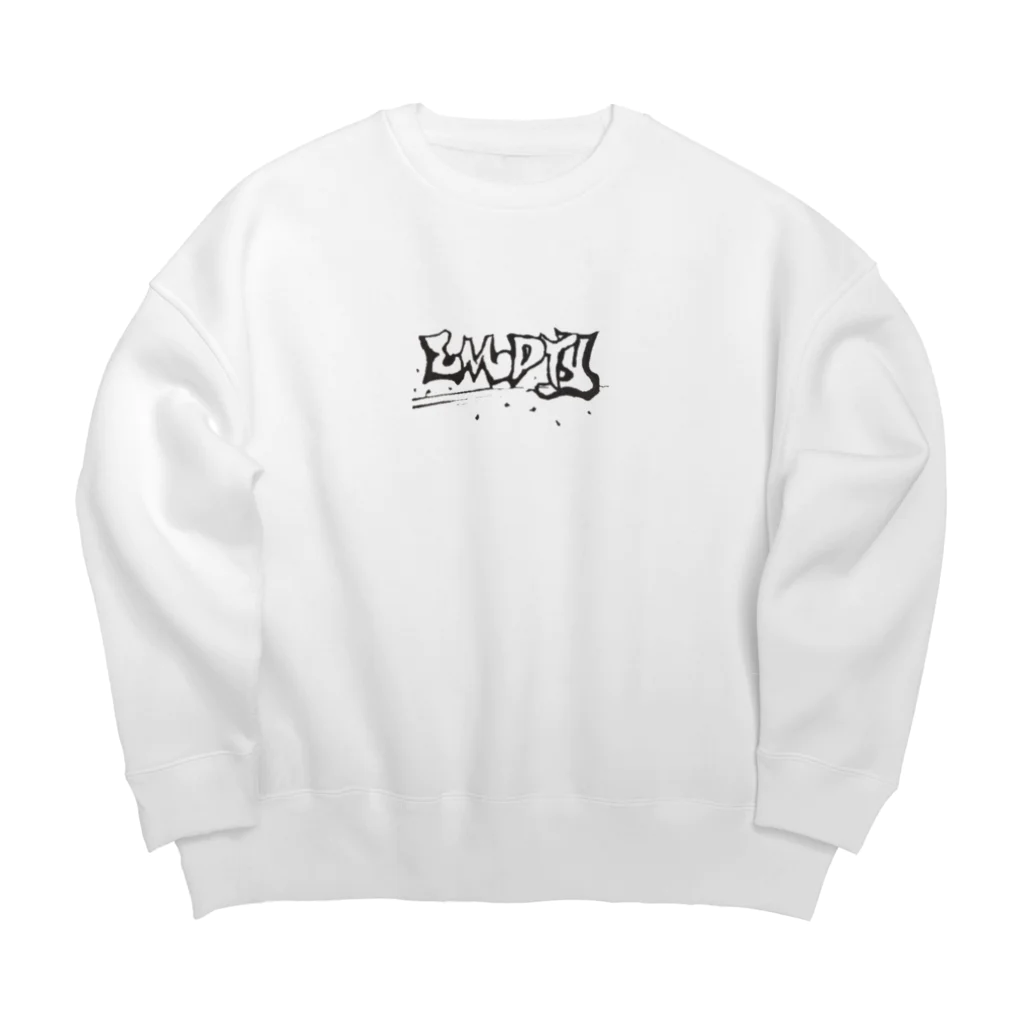 empty_emptyのempty vol.1 white logo ver. Big Crew Neck Sweatshirt