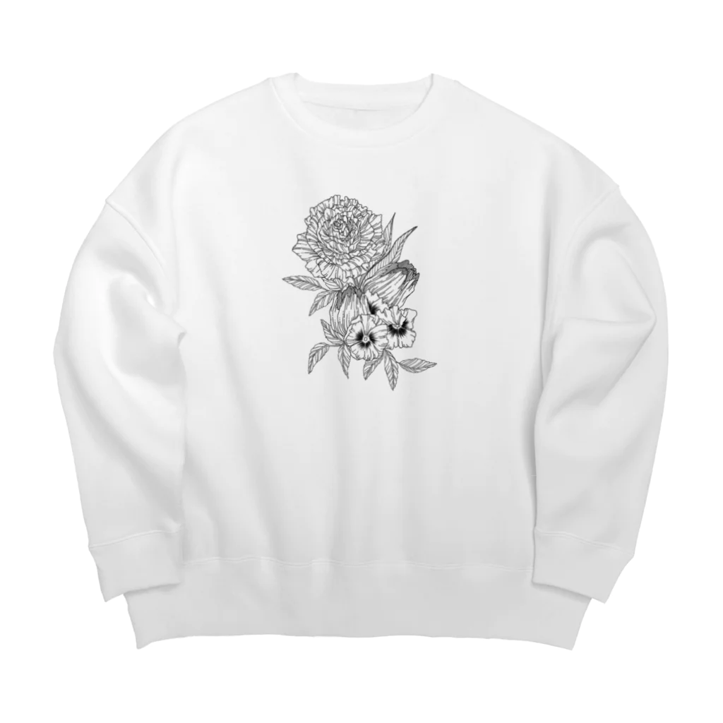 87の花 Big Crew Neck Sweatshirt