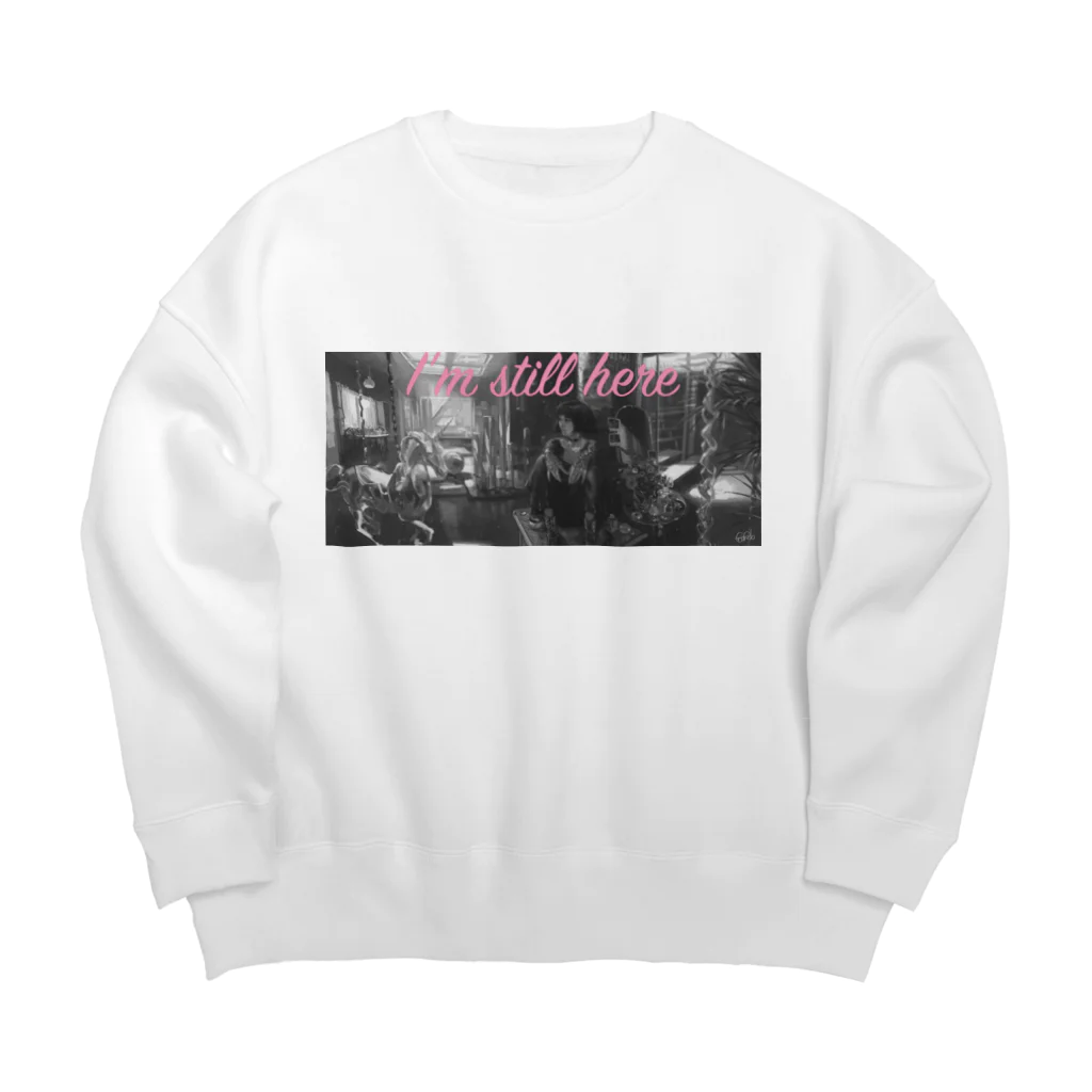 AirnodeのI'm still here Big Crew Neck Sweatshirt