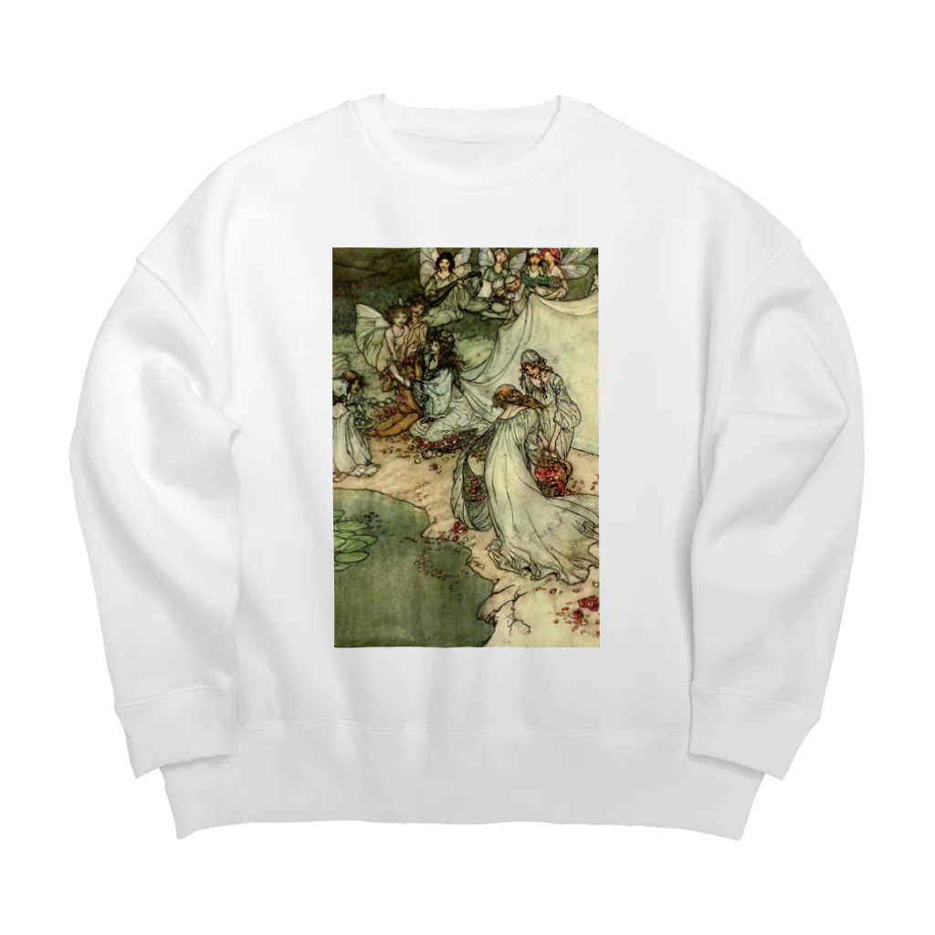 lilli-starling　dépayséeのVintage Fairies Big Crew Neck Sweatshirt