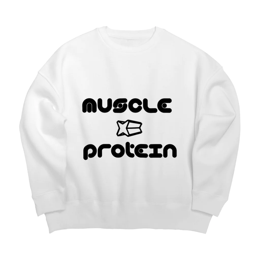 takafumiのmuscle×protein　シリーズ Big Crew Neck Sweatshirt