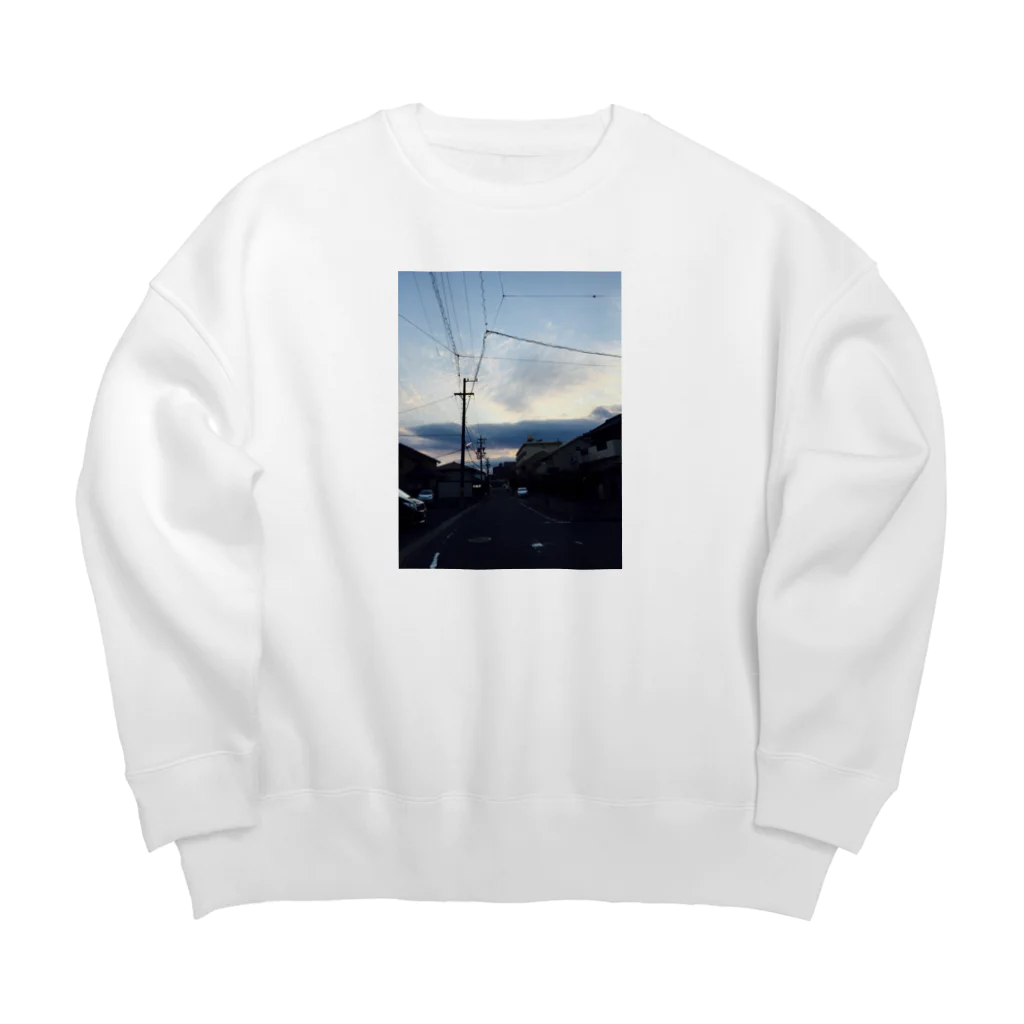 alpha8110の地元 Big Crew Neck Sweatshirt