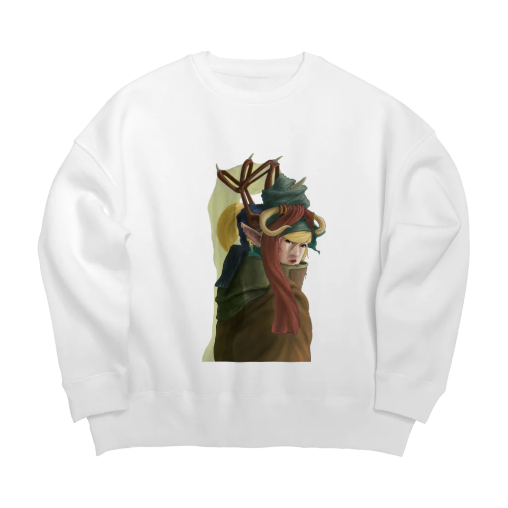 タマ屋の着飾る乙女 Big Crew Neck Sweatshirt