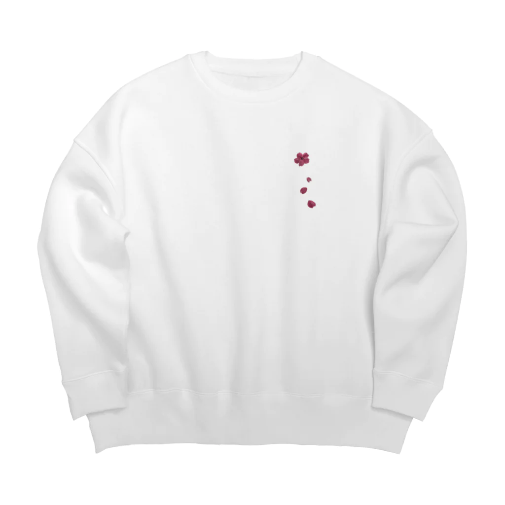 ル.ボヌールの桜舞う Big Crew Neck Sweatshirt