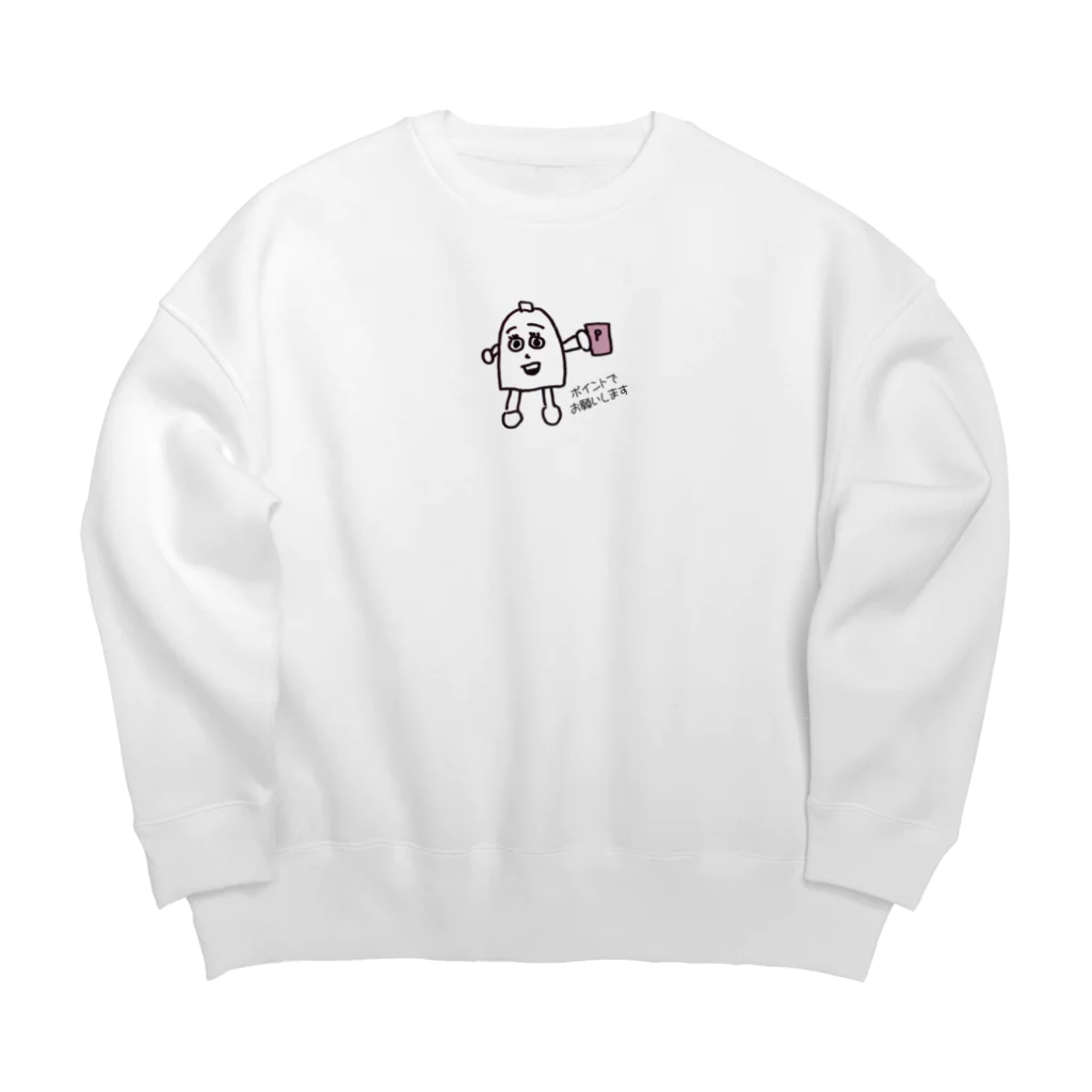 Rocksinkoのバンブー太郎主張 Big Crew Neck Sweatshirt