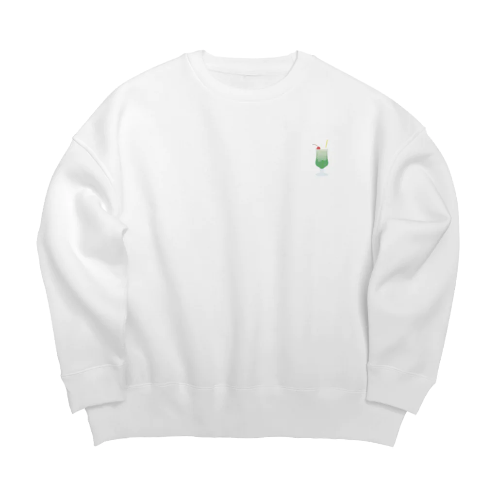 おみせやさんのメロンソーダ Big Crew Neck Sweatshirt