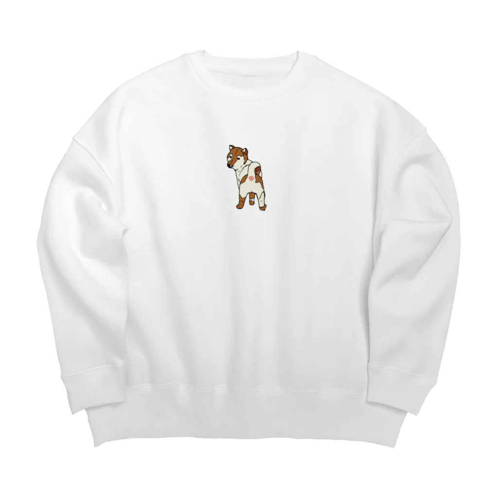 れいかの花丸お尻柴犬 Big Crew Neck Sweatshirt