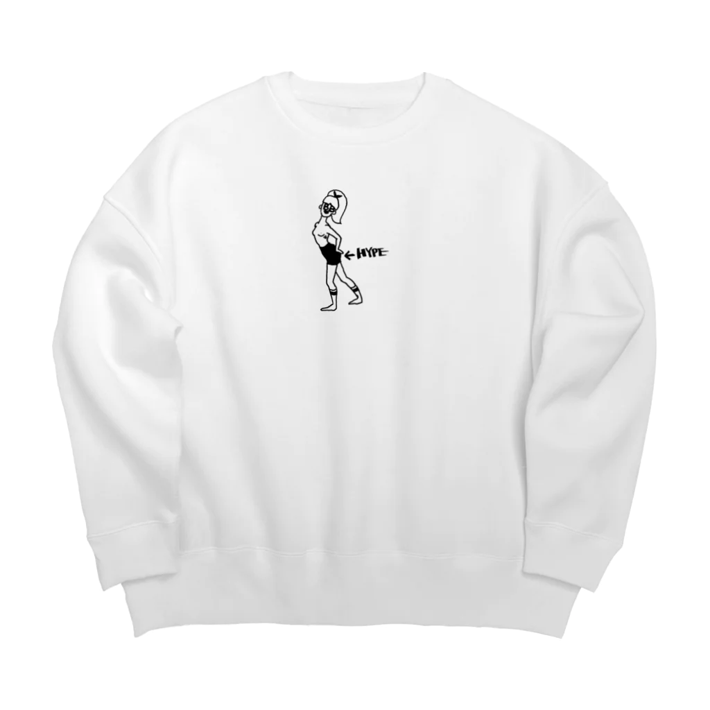 ほっといてくださいの誇大な表現 Big Crew Neck Sweatshirt