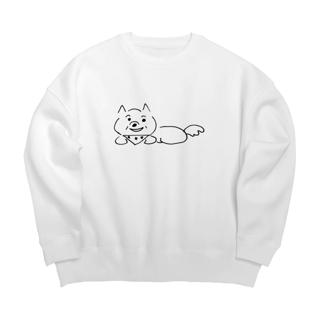 ふりかけのわがままお嬢のポメラニアンふりかけ イラストT Big Crew Neck Sweatshirt