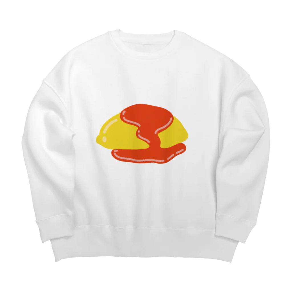 20209のケチャップドバドバおむらいす Big Crew Neck Sweatshirt