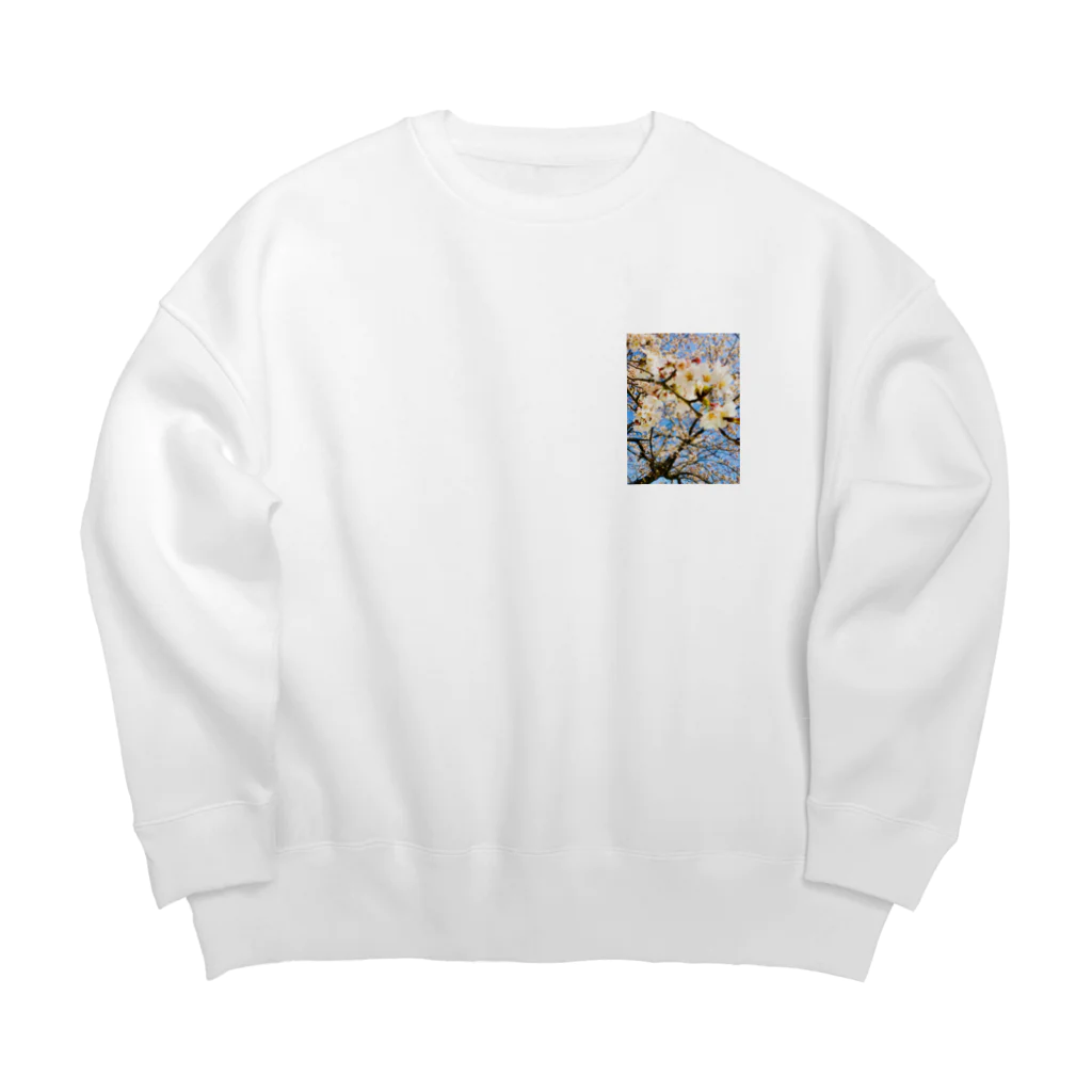 黒ヤギの桜 Big Crew Neck Sweatshirt