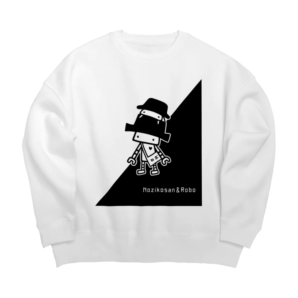 Nozi Nozikoののじこさん＆ロボ Big Crew Neck Sweatshirt