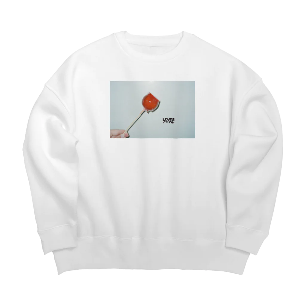 uear___のラブザアップル Big Crew Neck Sweatshirt