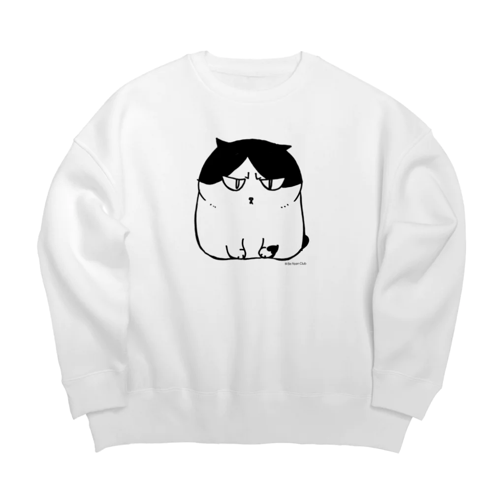 猫ドМさん専用猫グッズのお店　びーにゃんくらぶのふしぎ猫　コムちん Big Crew Neck Sweatshirt