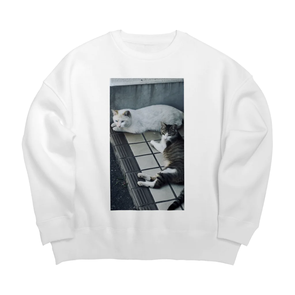 ナスボの野生の猫 Big Crew Neck Sweatshirt