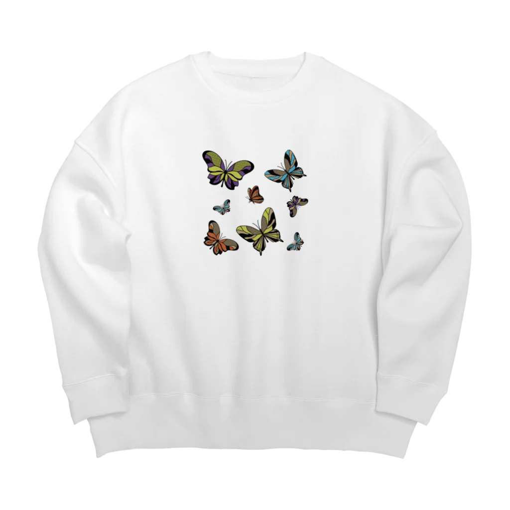 Aesthetic Clubのビンテージバタフライ Big Crew Neck Sweatshirt