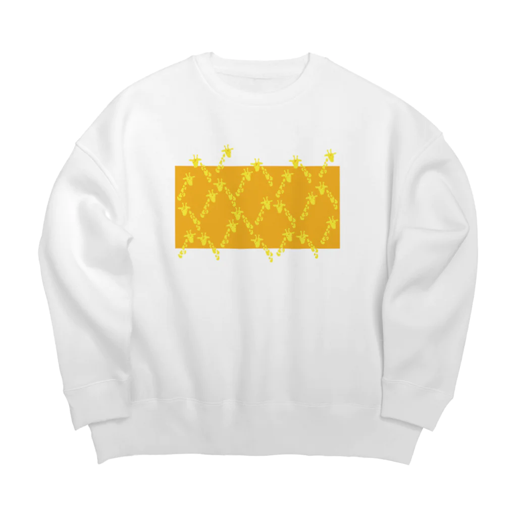 うさぎちゃんアイランドのキリンチェック Big Crew Neck Sweatshirt