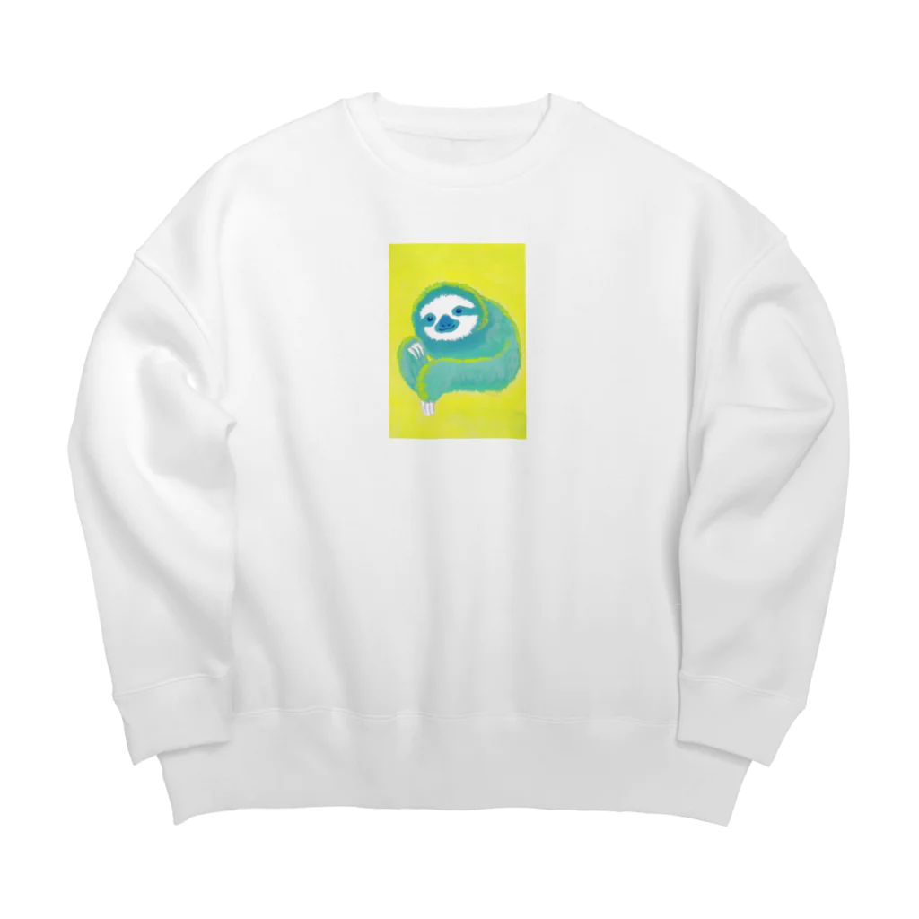 七味田飾品街のナマケモノ3(アクリル画) Big Crew Neck Sweatshirt