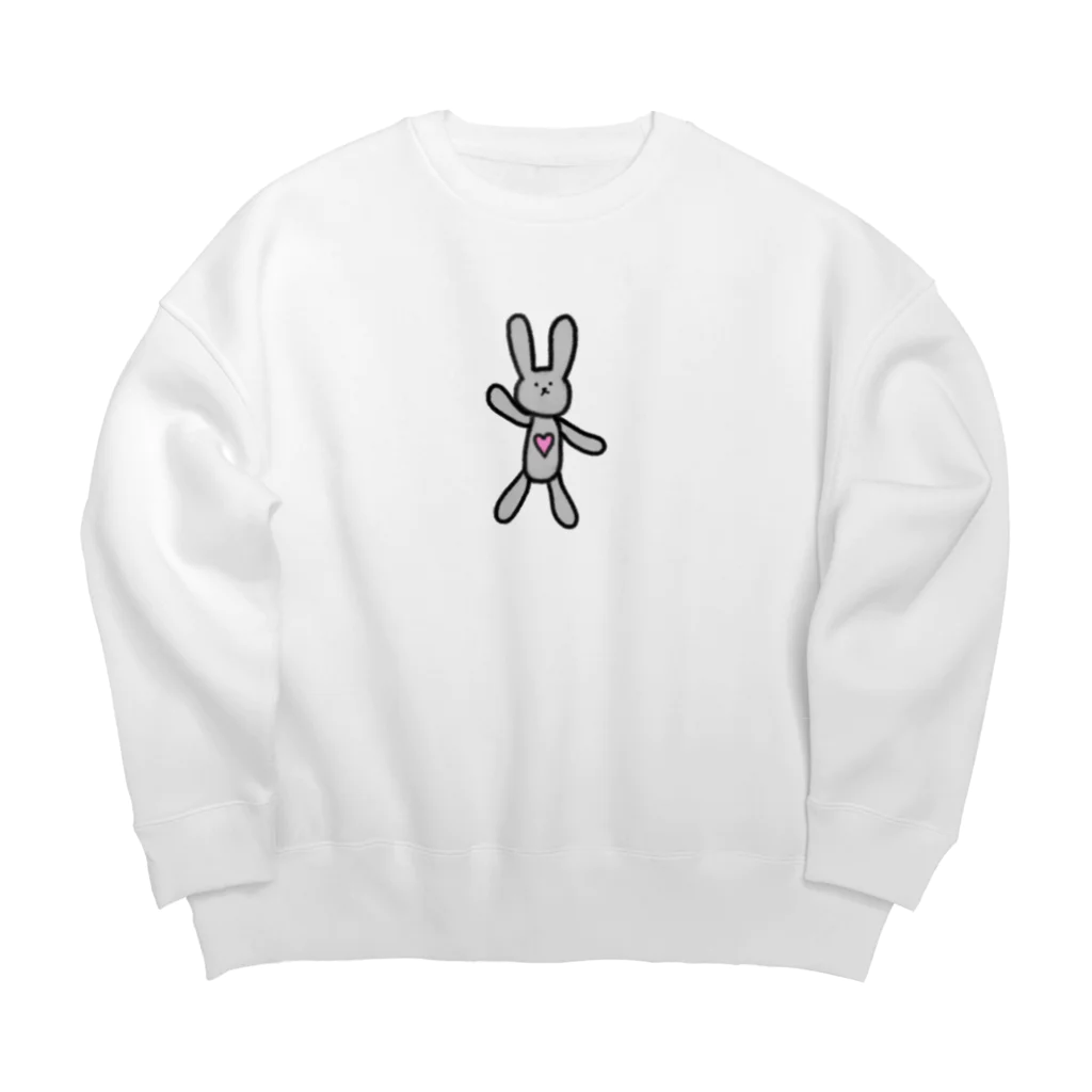 seshiroのうさちびっくすうぇっと Big Crew Neck Sweatshirt