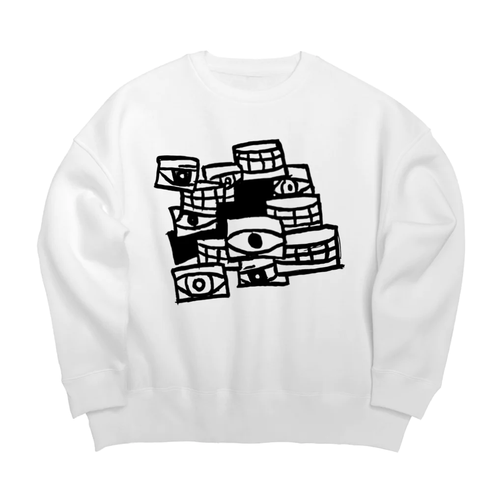 湊ミカンのパネル Big Crew Neck Sweatshirt