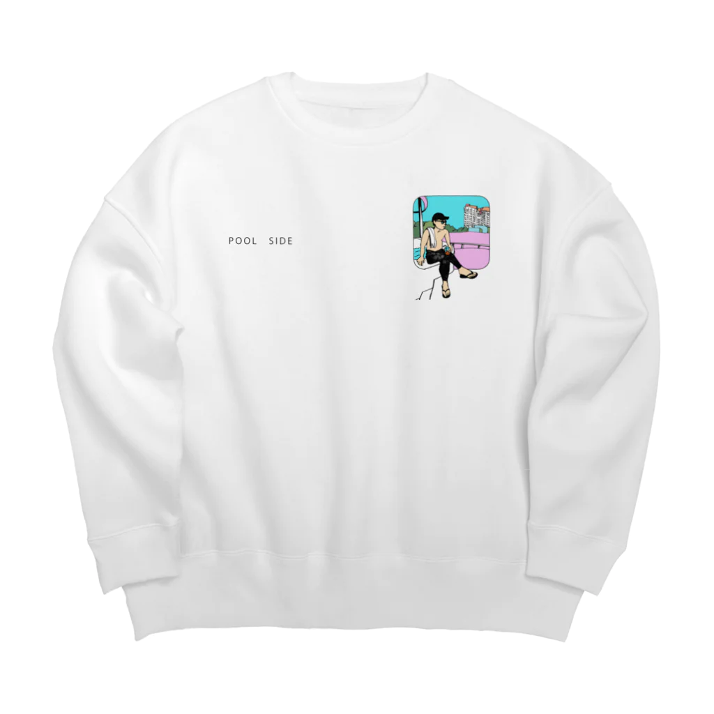 ◆ZUEの🏊‍♀️POOL SIDE🏊‍♀️ Big Crew Neck Sweatshirt