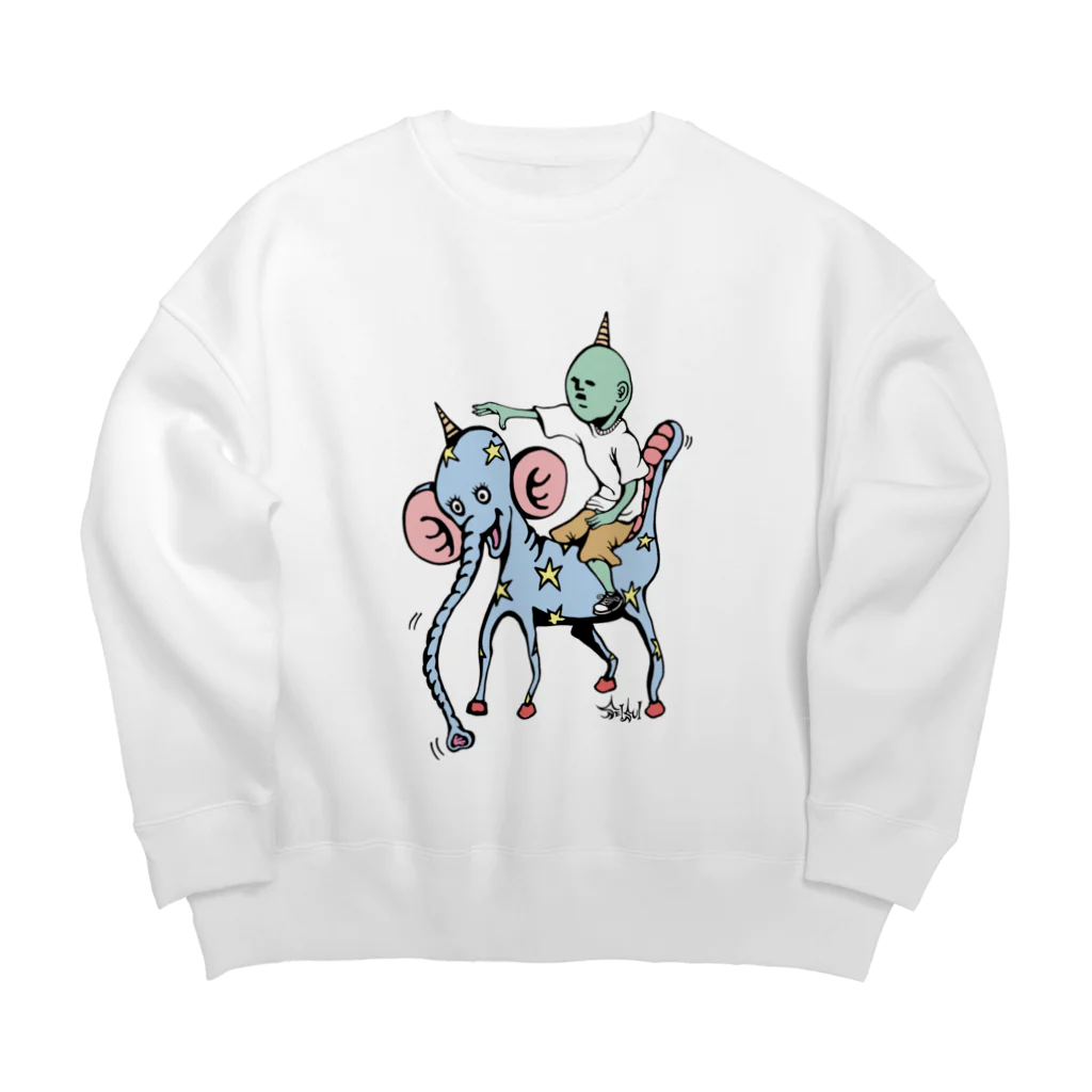 SEISUIのふたりは仲良し Big Crew Neck Sweatshirt