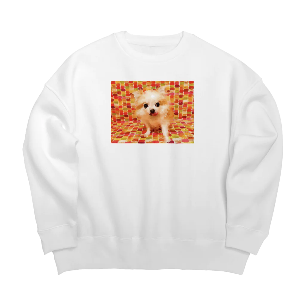 ねこっちくんカンパニーのカラフルねこっちくん Big Crew Neck Sweatshirt