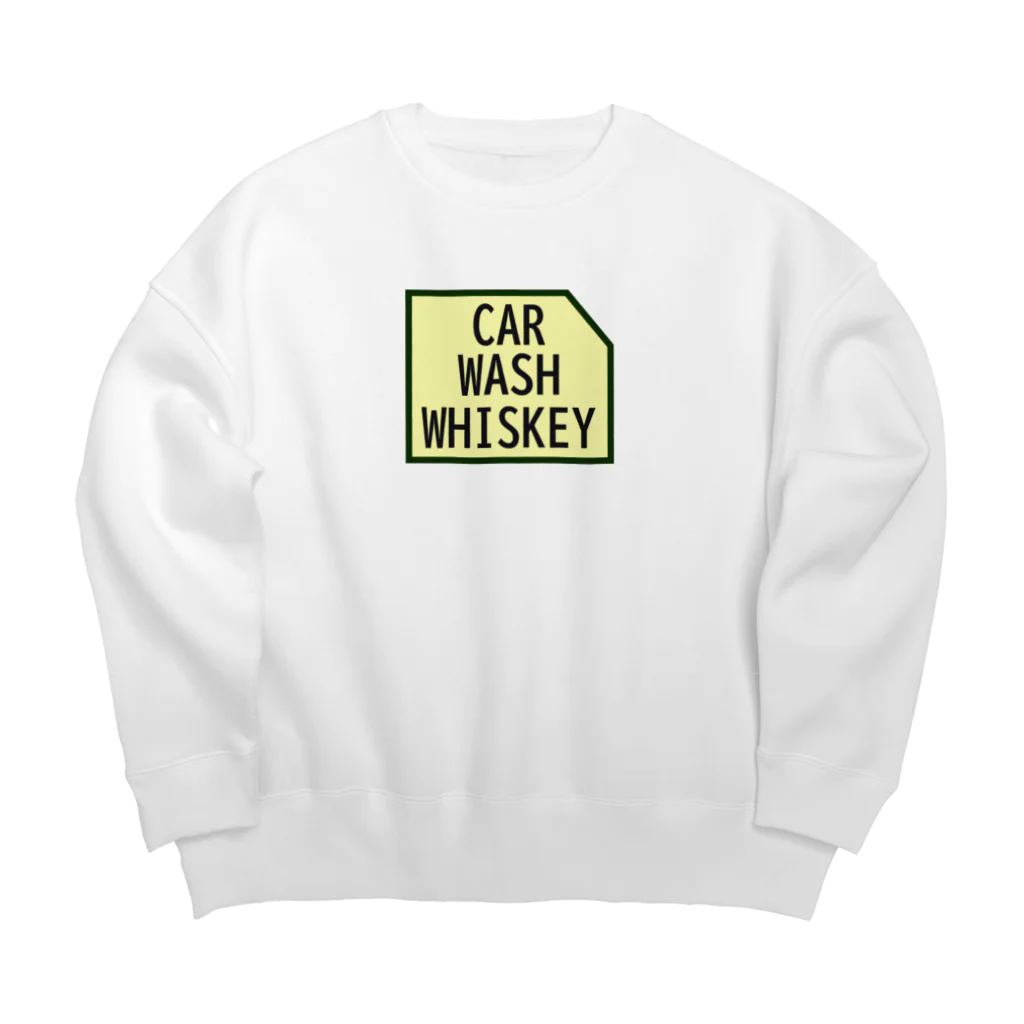 UNIQUE MANIACのカーウォッシュウィスキーロゴ Big Crew Neck Sweatshirt