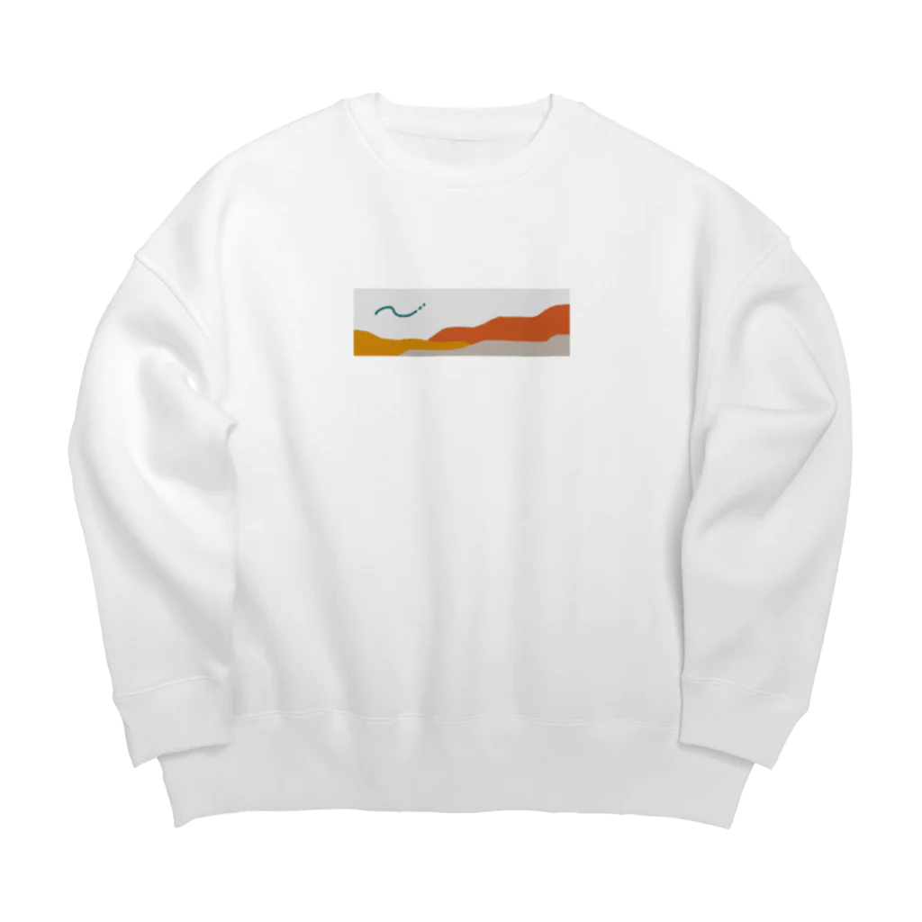 175_tukuruの山脈-O Big Crew Neck Sweatshirt