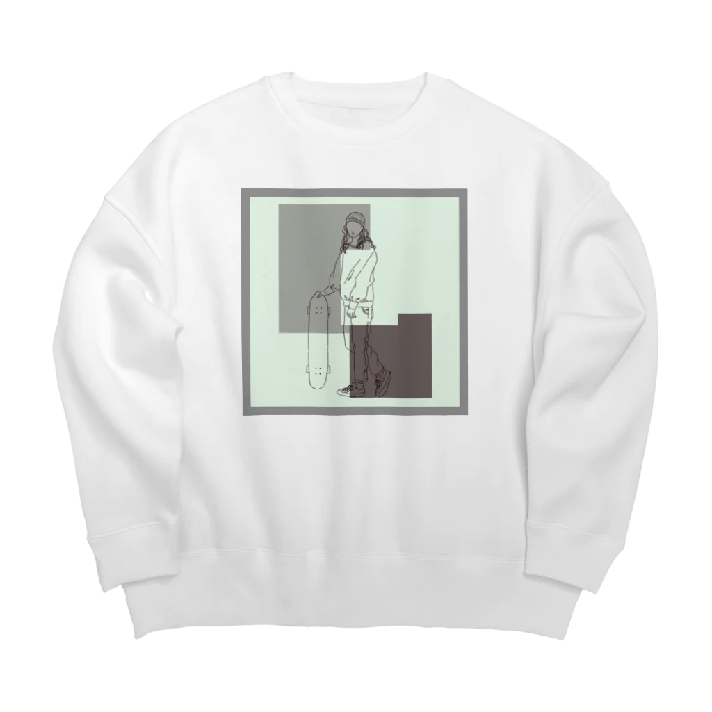 Ma Chérieのスケボ女子 Big Crew Neck Sweatshirt