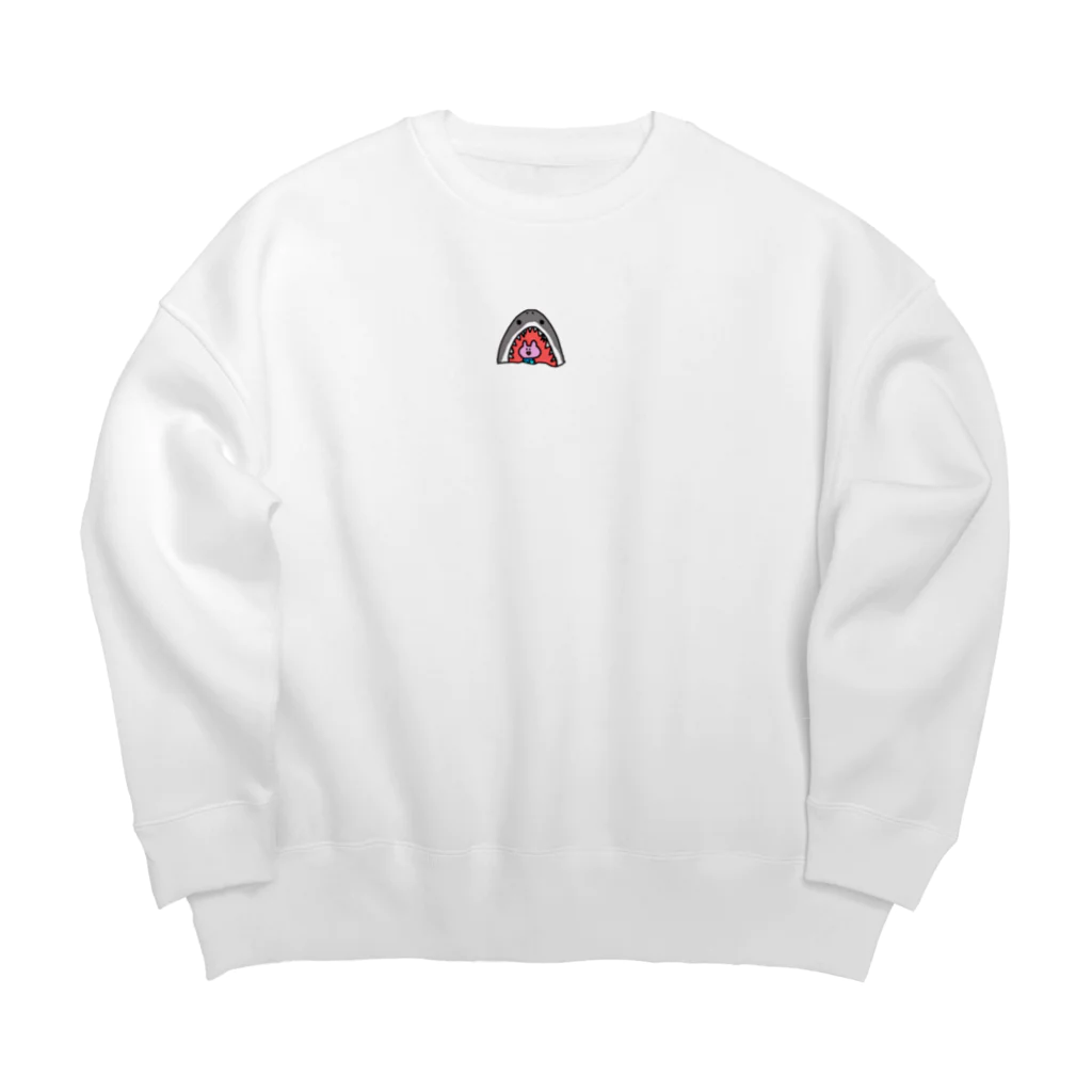 ポムストアのサメさん(うさぎ入り) Big Crew Neck Sweatshirt