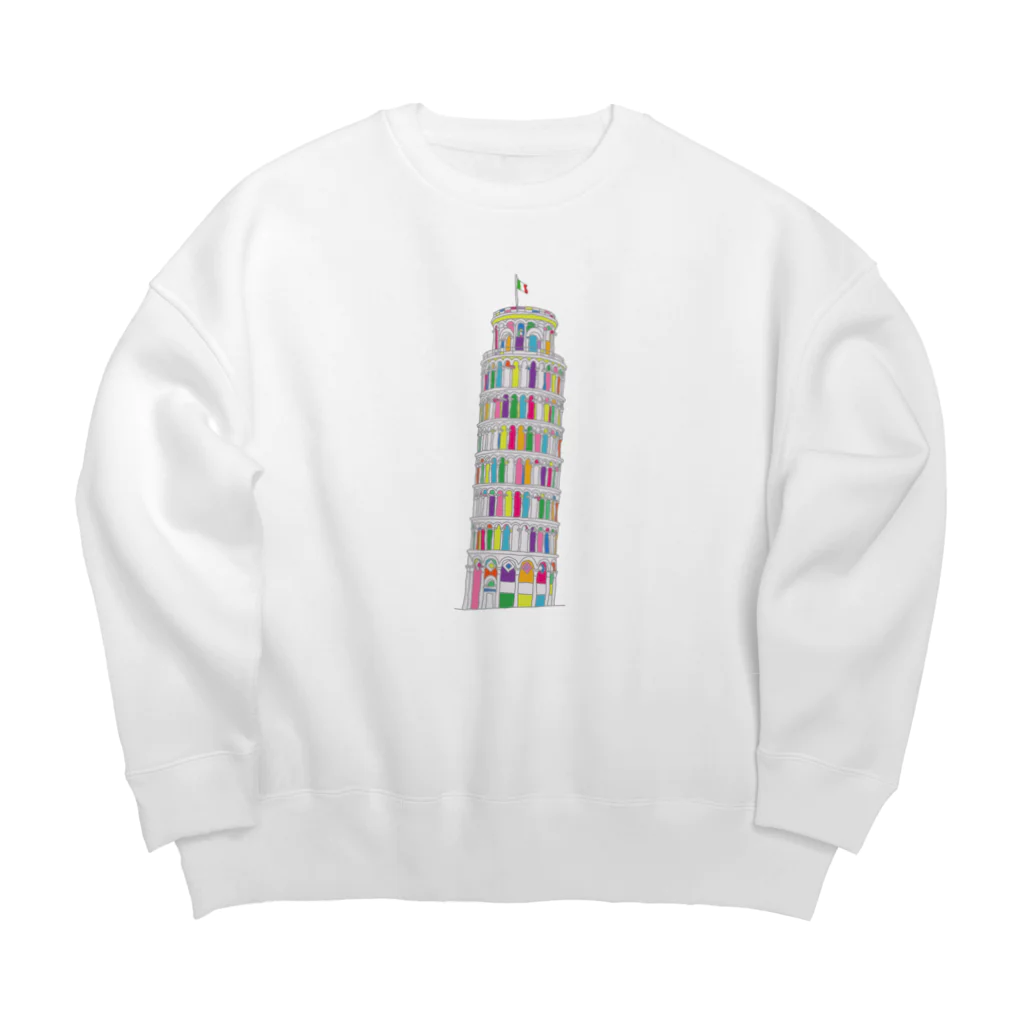 Panic JunkieのTorre di Pisa Big Crew Neck Sweatshirt