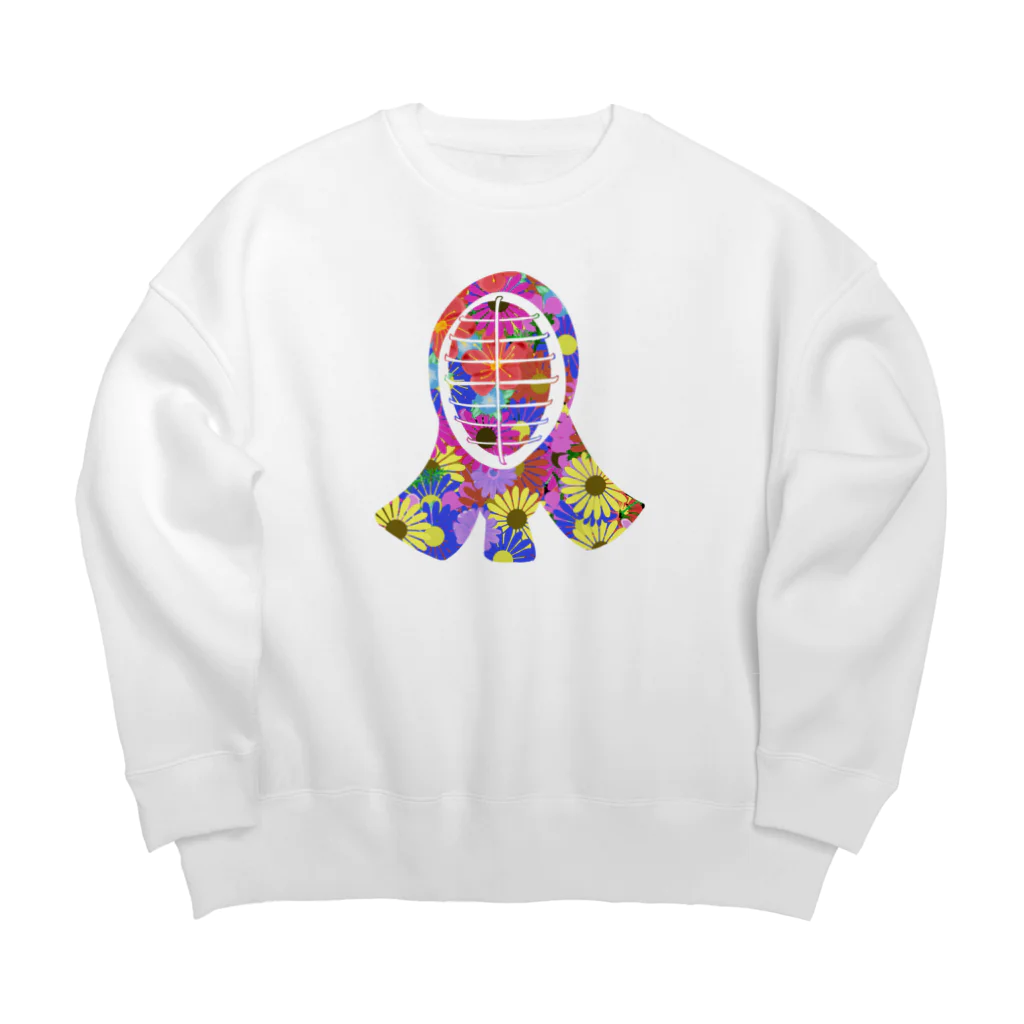 chicodeza by suzuriの花の剣道 Big Crew Neck Sweatshirt