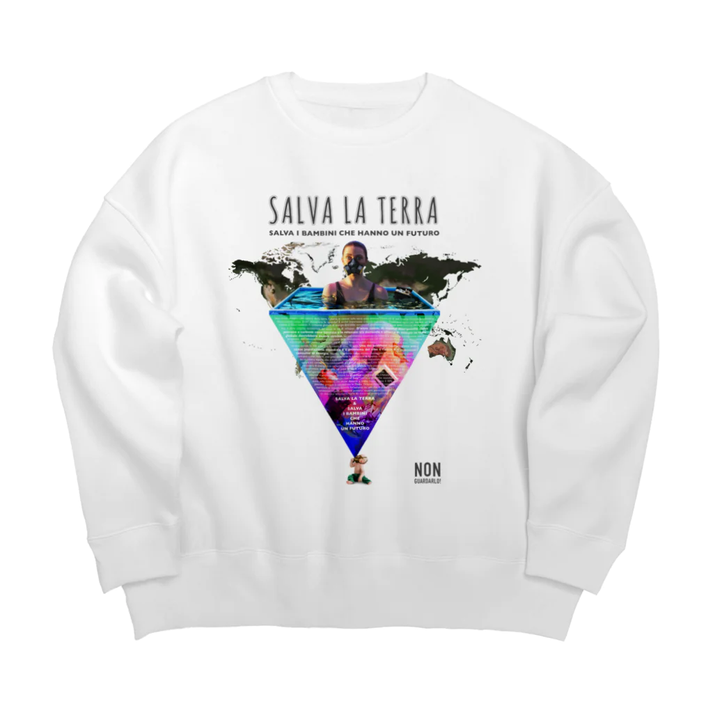 UNIREBORN WORKS ORIGINAL DESGIN SHOPのSALVA LA TERRA Big Crew Neck Sweatshirt