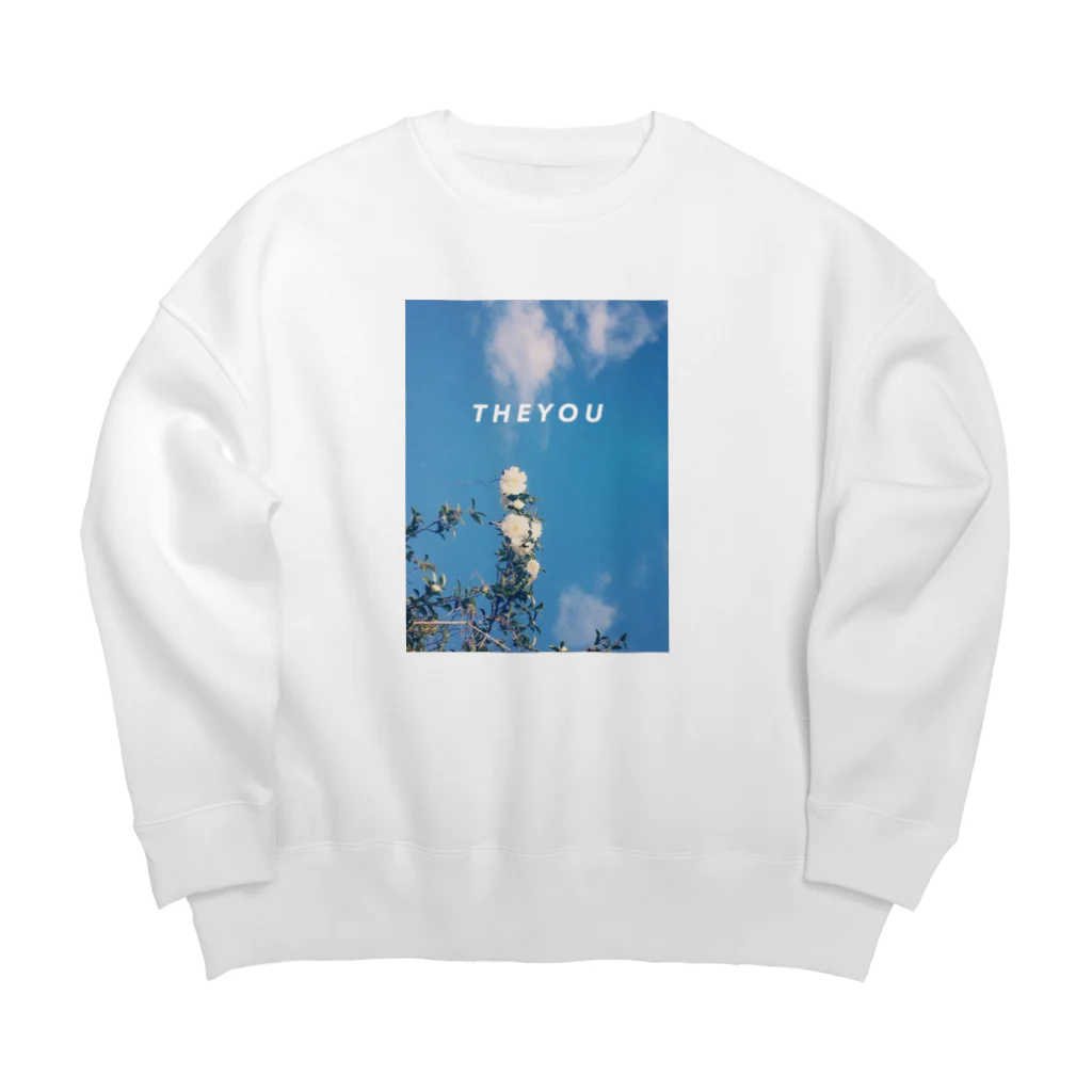 THE YOUのSAMPO / 白い花 Big Crew Neck Sweatshirt